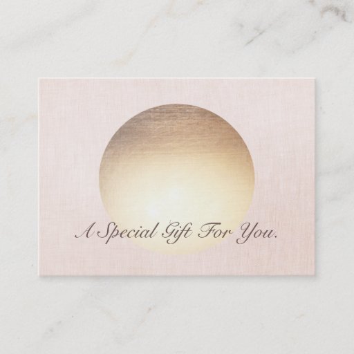 Customizable Elegant and Modern Gold Moon Gift Certificate Business Card Templates