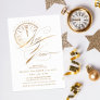 Elegant and Modern Gold New Year's Eve Party Invitation