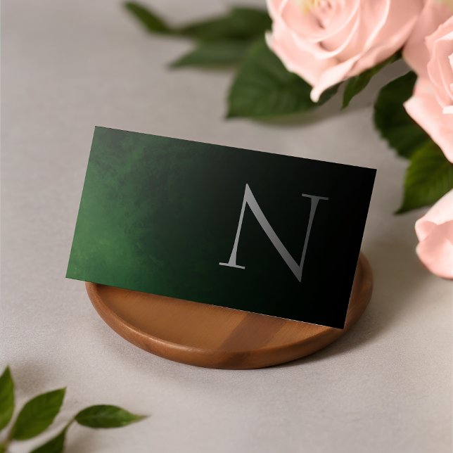 Elegant and Modern ( Green ) 2 Business Card (Creator Uploaded)