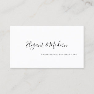 elegant and modern handwriting professional business card