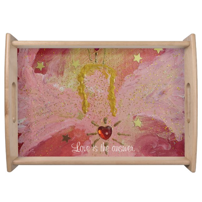 elegant and modern Love Angel Serviertablett Serving Tray (Front)
