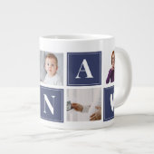 elegant and modern nana photo collage giant coffee mug (Front Right)