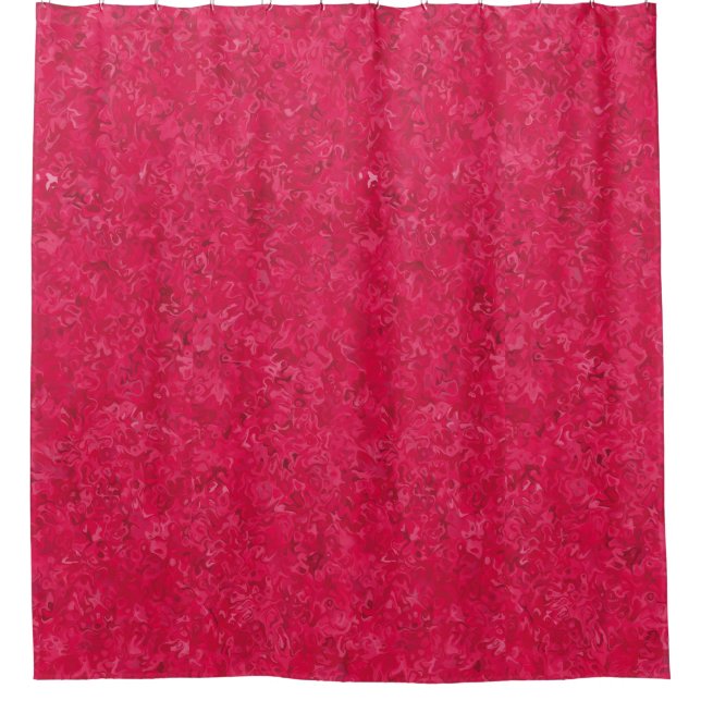 Elegant and modern pink abstract pattern shower curtain (Front)