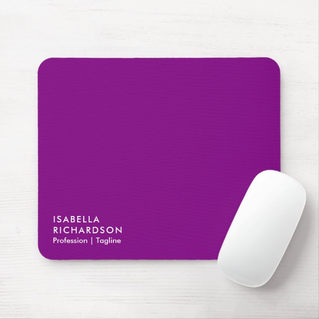 Elegant And Modern Purple Mouse Pad (With Mouse)