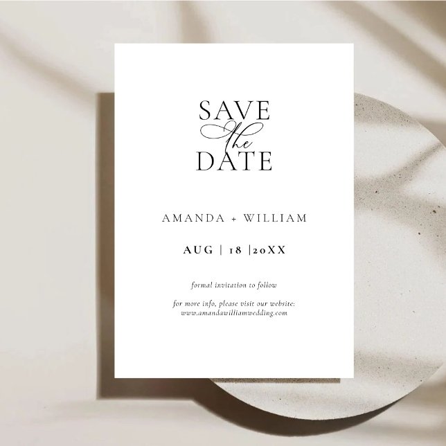 Elegant and Modern Save The Date Card (Creator Uploaded)