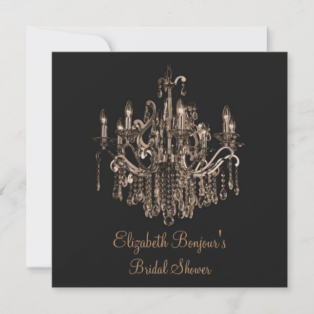 Elegant and Proud Chandelier ~ Invitation (Front)