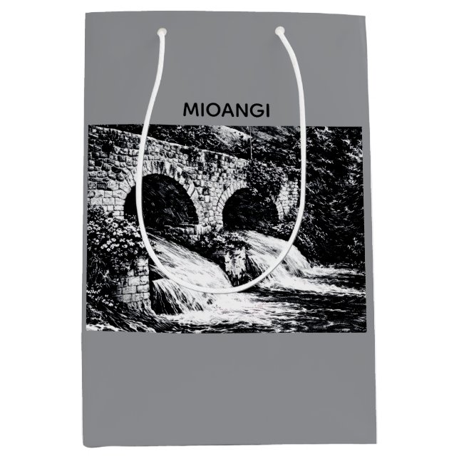 Elegant and refined design medium gift bag (Front)