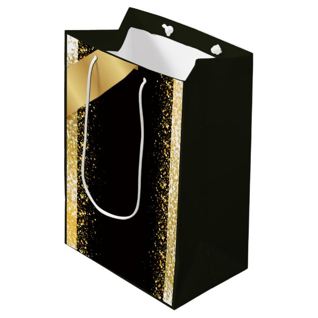 Elegant and refined design medium gift bag (Front Angled)
