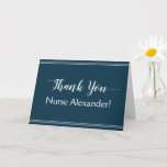[ Thumbnail: Elegant and Respectable "Thank You" Thank You Card ]