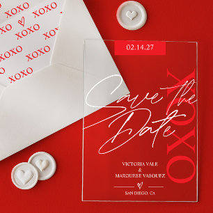 Elegant and Romantic Valentine Save The Date