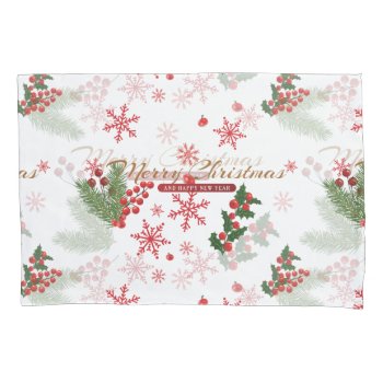 Elegant And Simple Christmas Pattern Pillow Case by ChristmaSpirit at Zazzle