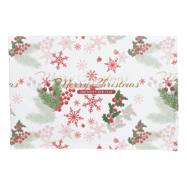 Elegant and Simple Christmas Pattern Pillow Case (Front)