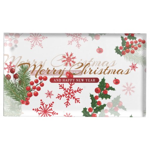 Elegant and Simple Christmas Pattern Table Card Holder