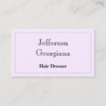 [ Thumbnail: Elegant and Simple Hair Dresser Business Card ]