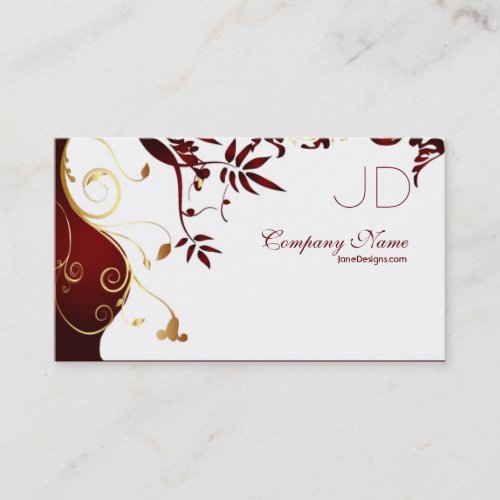 Elegant and Simple Interior Design Business Cards