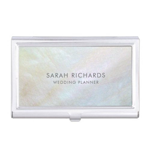 Elegant and Simple Mother of Pearl Business Card Case