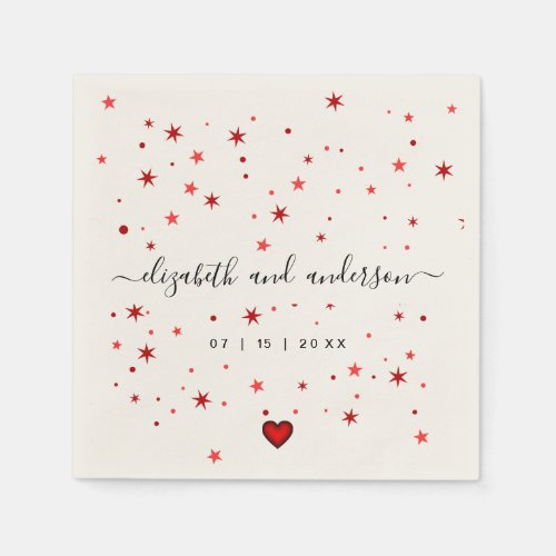 Elegant and Simple Wedding Party Napkins
