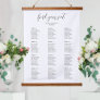 Elegant and Simple Wedding Seating Chart Hanging Tapestry
