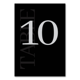 Elegant and Simple Wedding Table Number