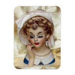 Elegant and Sophisticated Lady Head Vase Pam Fancy Magnet