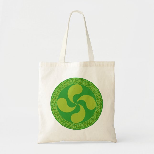 Elegant and stylish Basque cross: Lauburu, Tote Bag (Front)