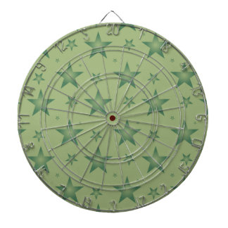 Elegant and Stylish Olive Stars on Sage Green Dart Board