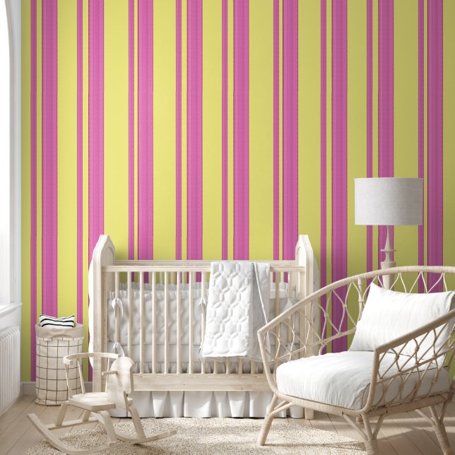 elegant and stylish pink and yellow brush stroke  wallpaper  (Kids)