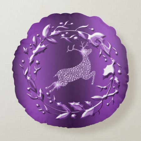 Elegant and Stylish Purple Reindeer Christmas