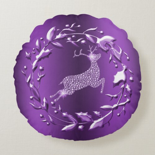 Elegant and Stylish Purple Reindeer Christmas