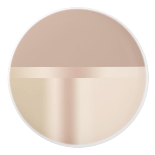 Elegant and stylish rose gold brown ceramic knob