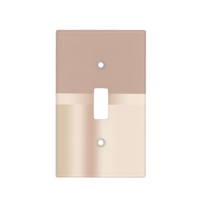 Elegant and stylish rose gold brown light switch cover (Front)