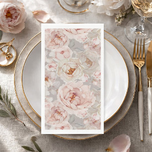 Elegant and Timeless Floral Paper Guest Towels