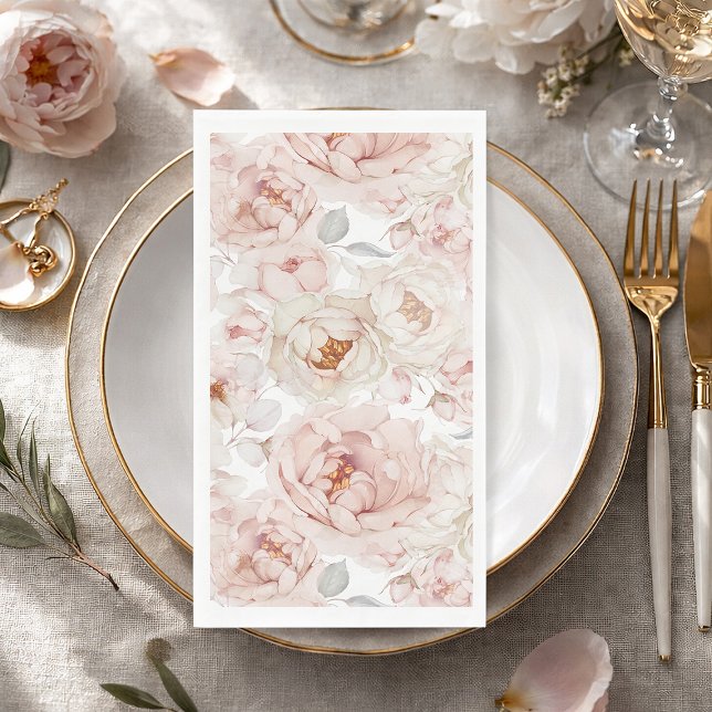 Elegant and Timeless Floral Paper Guest Towels (Creator Uploaded)