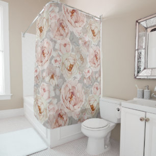 Elegant and Timeless Floral  Shower Curtain