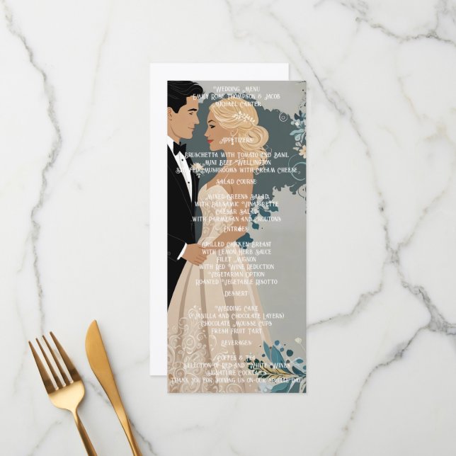 Elegant and Timeless Wedding Invitation Design (Front/Back In Situ)