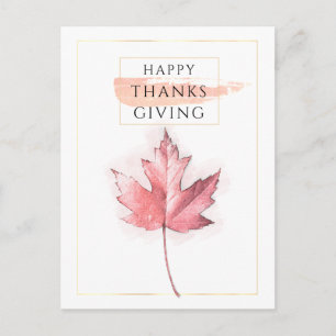 Elegant and Trendy Thanksgiving Postcard