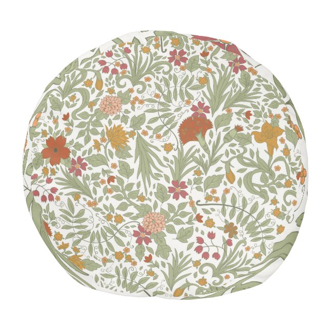 Elegant and whimsical floral pattern. pouf (Bottom)