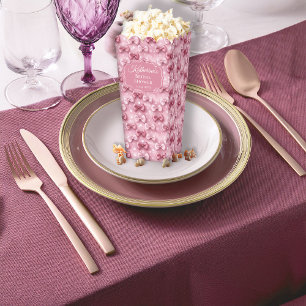 Elegant and Whimsical Pink Coquette Bows Bridal Favor Boxes