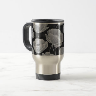 Elegant and Whimsical Poppies Travel Mug
