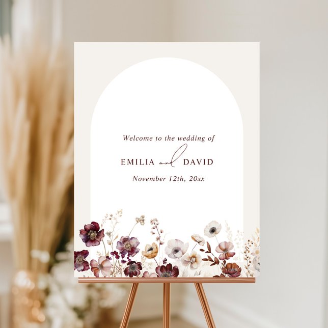 Elegant Anemone Arch Wedding Foam Board (Creator Uploaded)