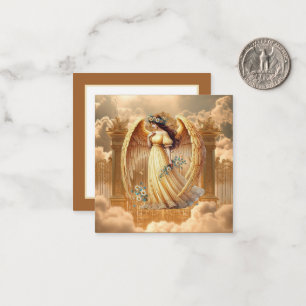 Elegant Angel add your message Flat Note Card