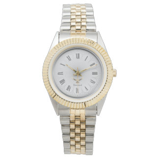 Elegant Angelic Christian Dove Two Tone Custom Watch