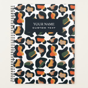 Elegant Animal Skin Leopard spot add your name  Planner