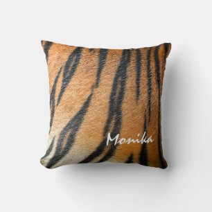 Elegant Animal Skin Tiger Print Personized  Throw Pillow