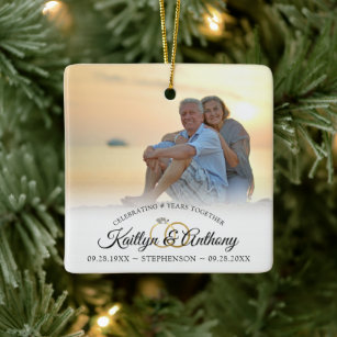 25 Year Wedding Anniversary Christmas Tree Ornament Pirantin Our 25th Christmas As Husband & Wife