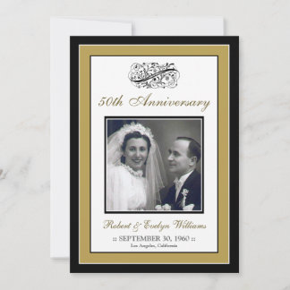 Elegant Anniversary Party Custom Invitation