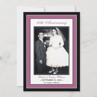 Elegant Anniversary Party Invitation (violet)