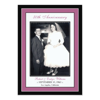 Elegant Anniversary Party Invitation (violet)