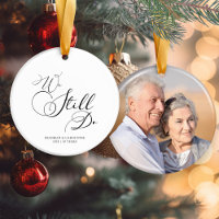 Elegant Anniversary Vow Renewal Photo Christmas