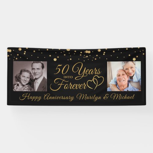 Elegant Anniversary  YEARS INTO FOREVER Photos Ba Banner